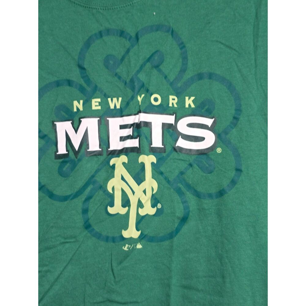 New York Mets T-shirt-Mens-Green-Size Medium - Picture 2 of 6